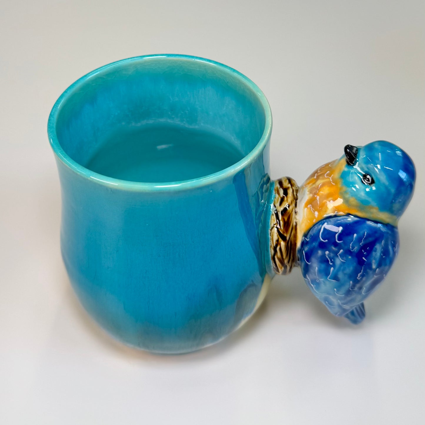 18 Sculpted bird cup - Stoneware