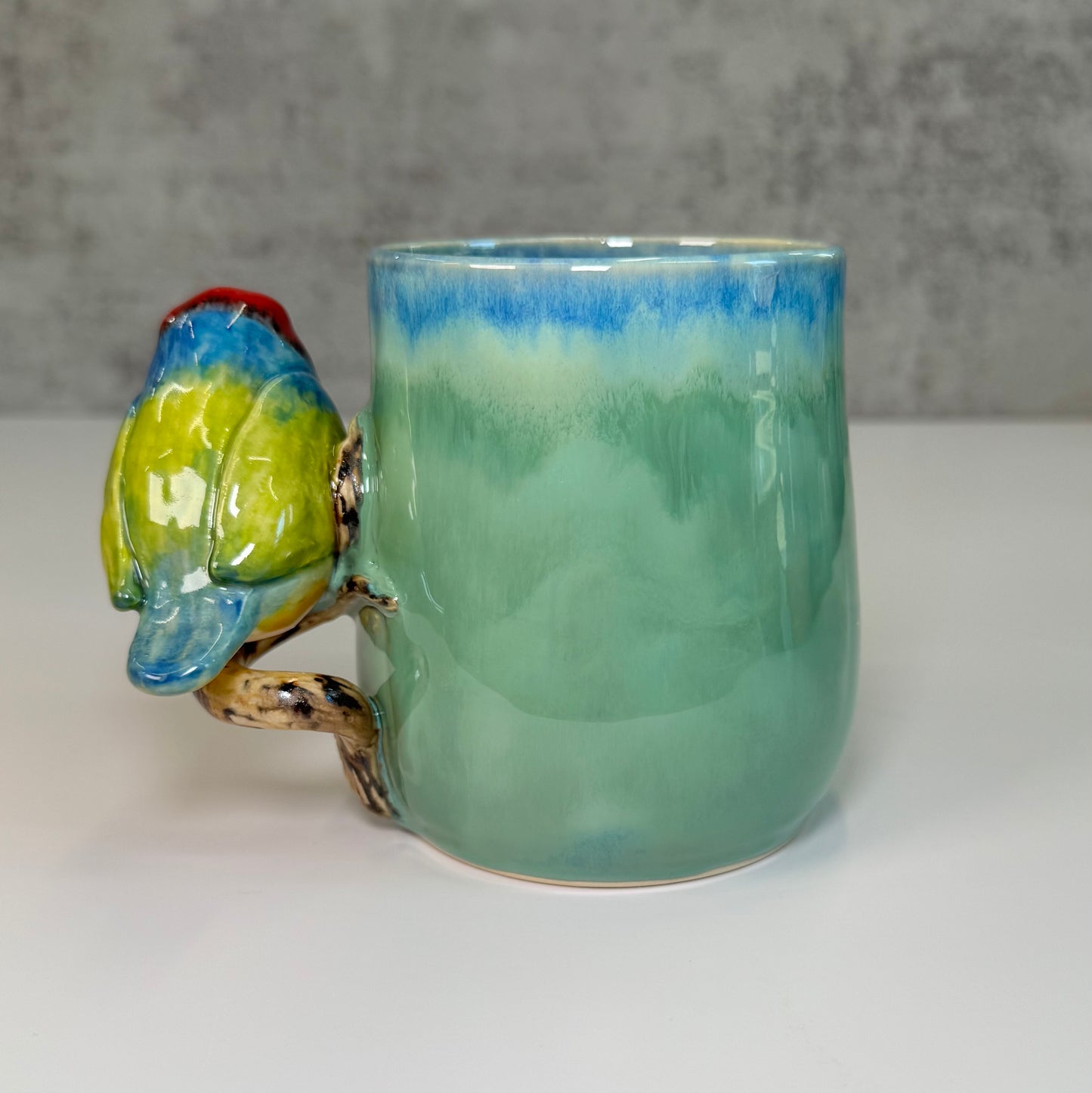 16 Sculpted bird cup - Stoneware