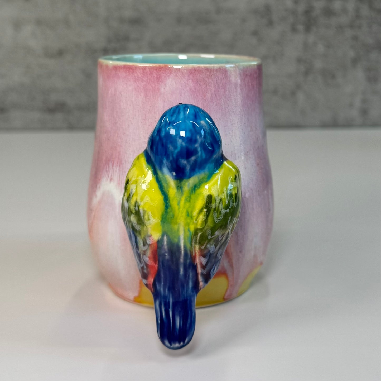 17 Sculpted bird cup - Stoneware