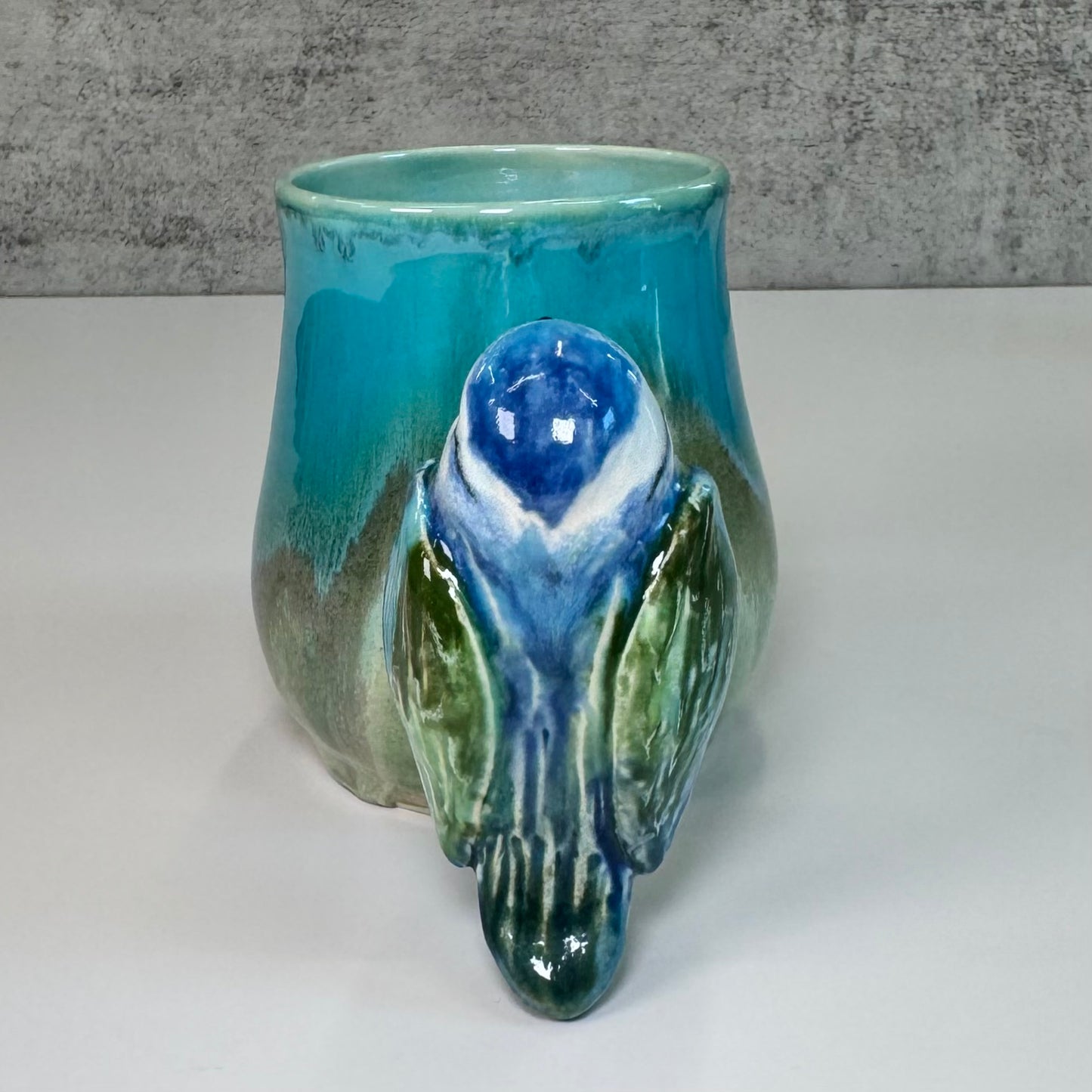 Sculpted bird cup - Stoneware - Discounted
