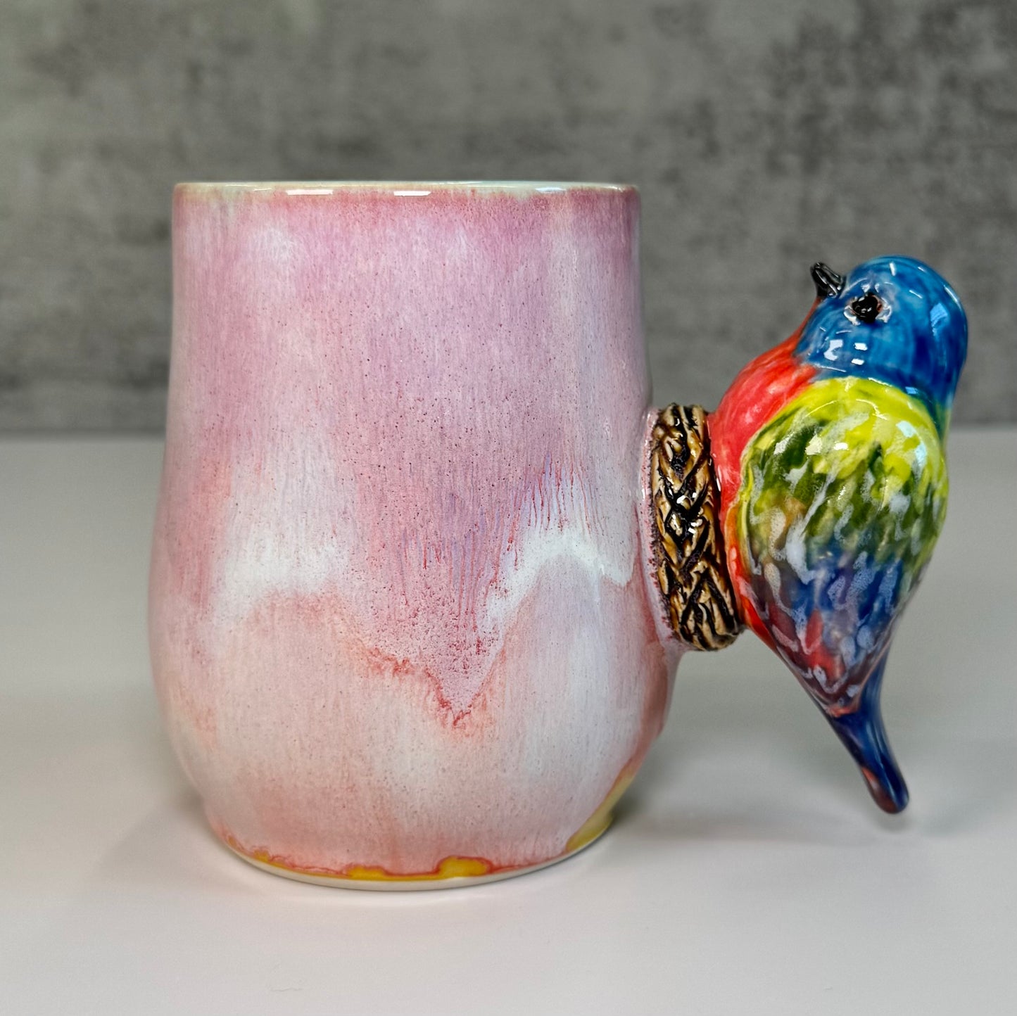 17 Sculpted bird cup - Stoneware