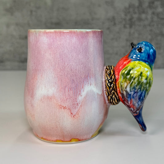 17 Sculpted bird cup - Stoneware