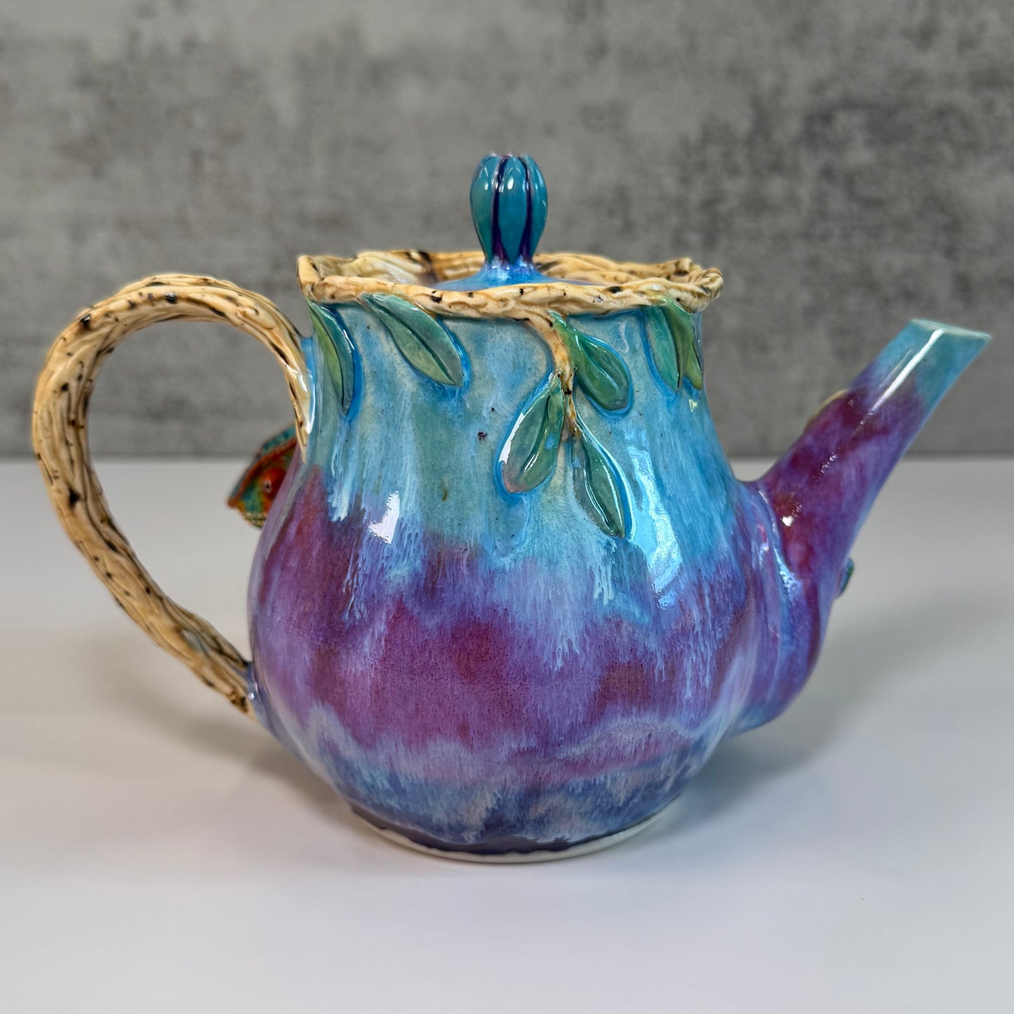 Teapot - Panther Chameleon- Sculpted