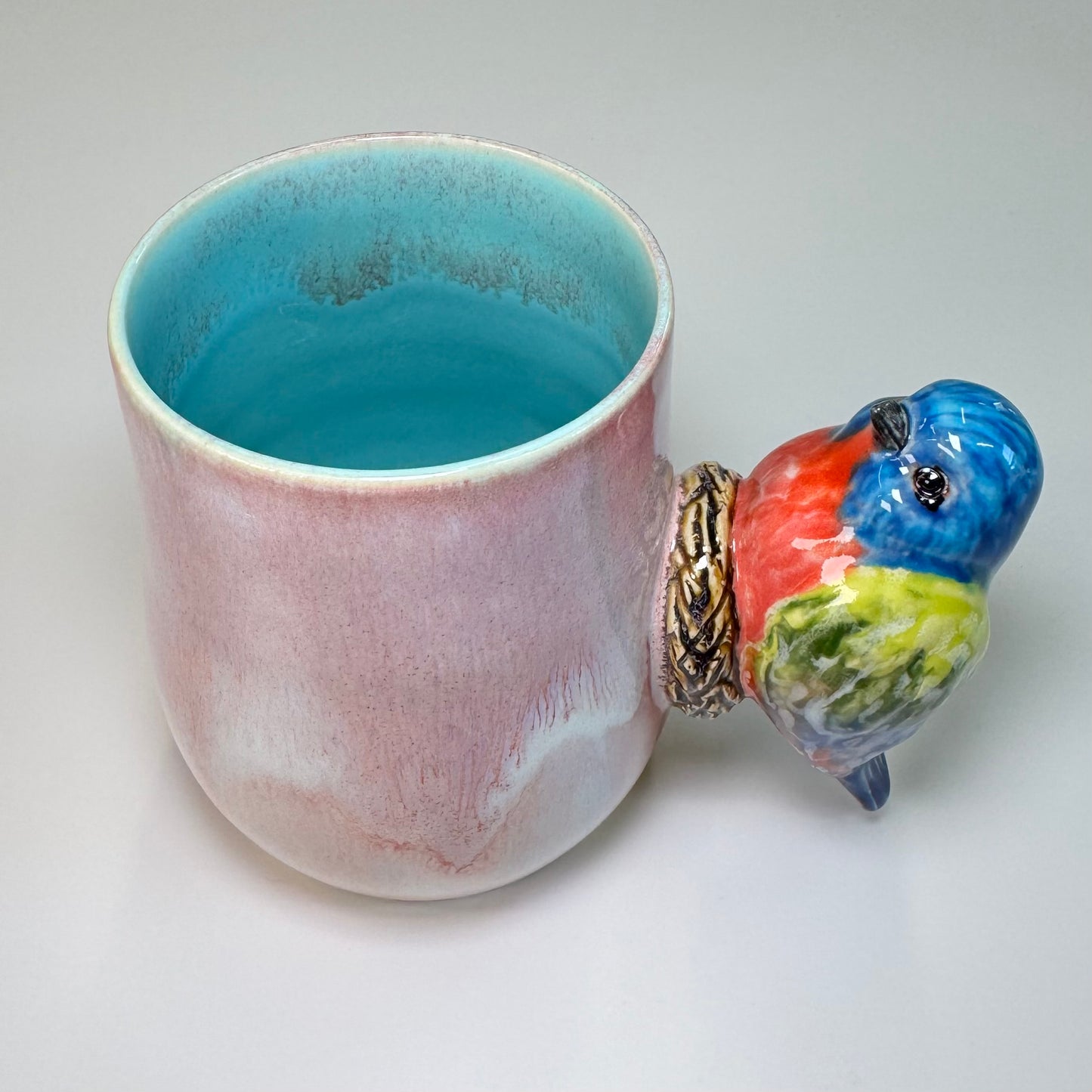 17 Sculpted bird cup - Stoneware