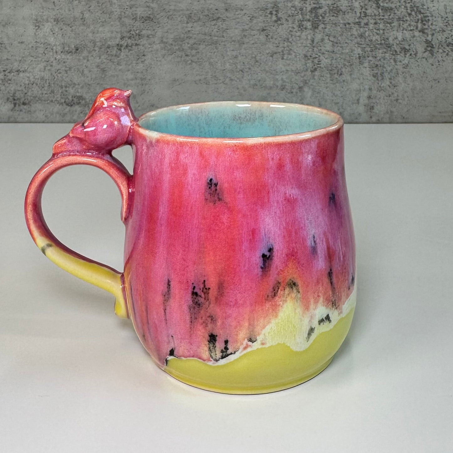 15 Sculpted bird cup - Stoneware