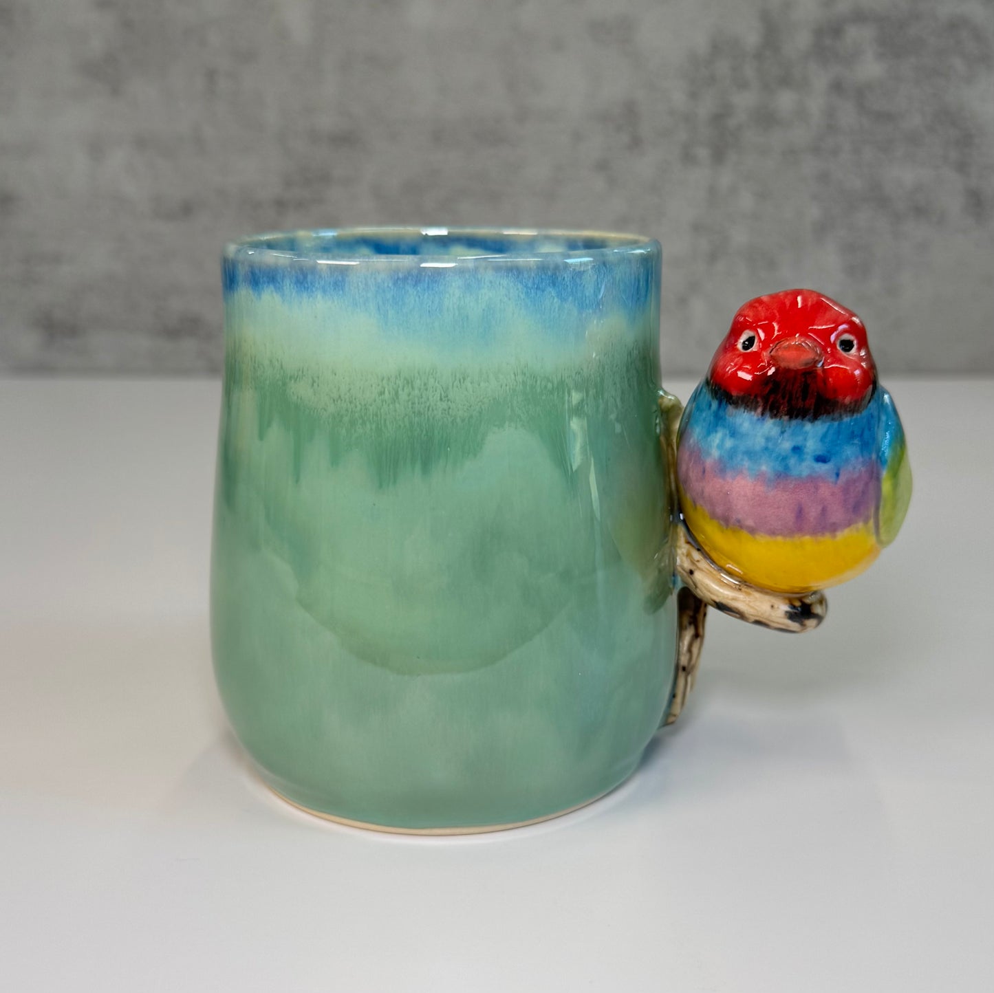 16 Sculpted bird cup - Stoneware