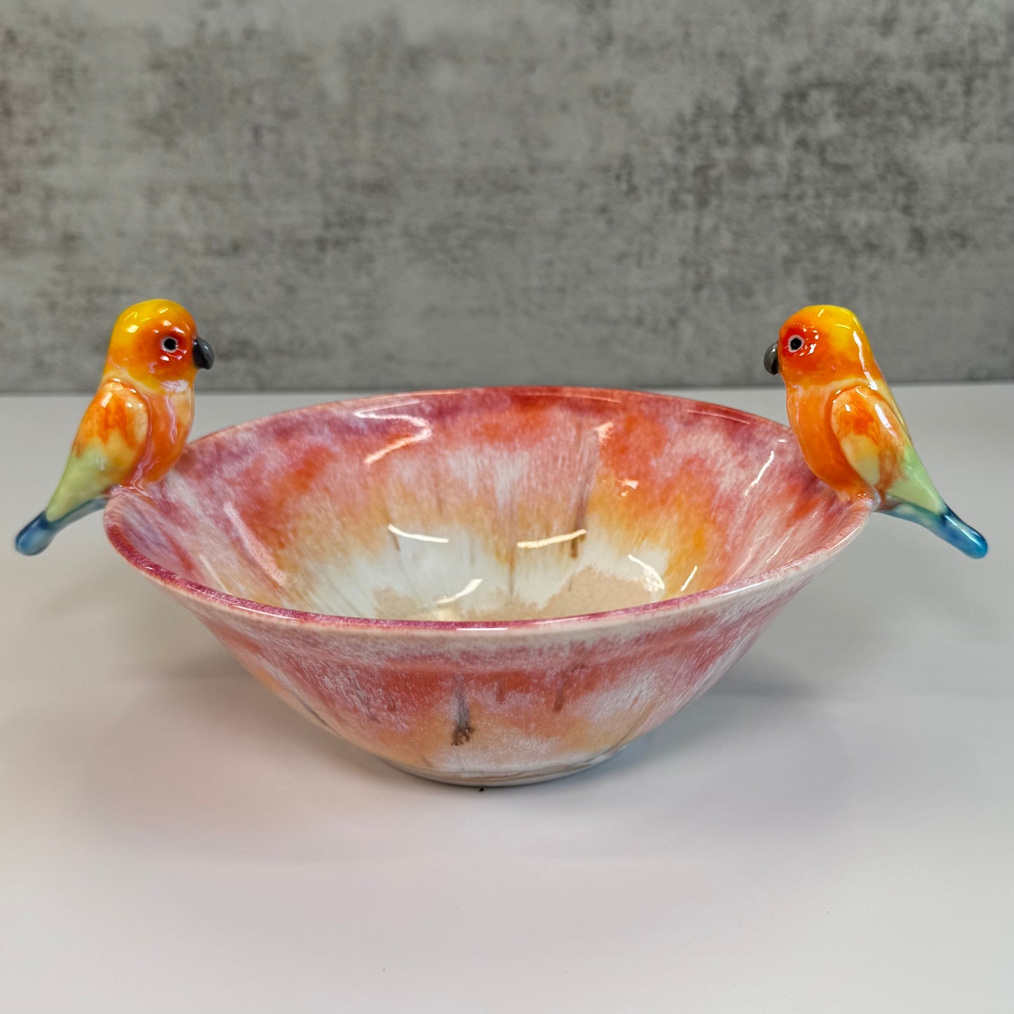 Sculpted Birds Bowl Serving Dish - Porcelain