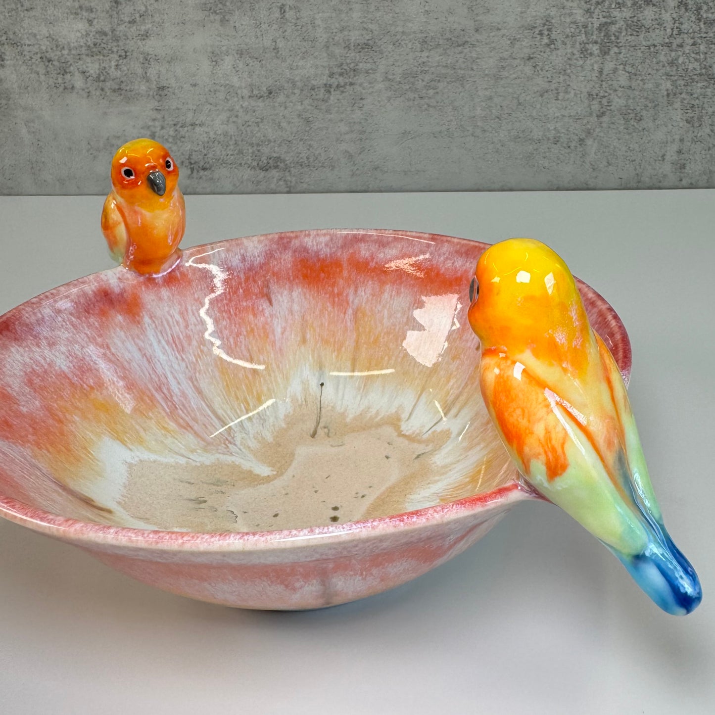 Sculpted Birds Bowl Serving Dish - Porcelain