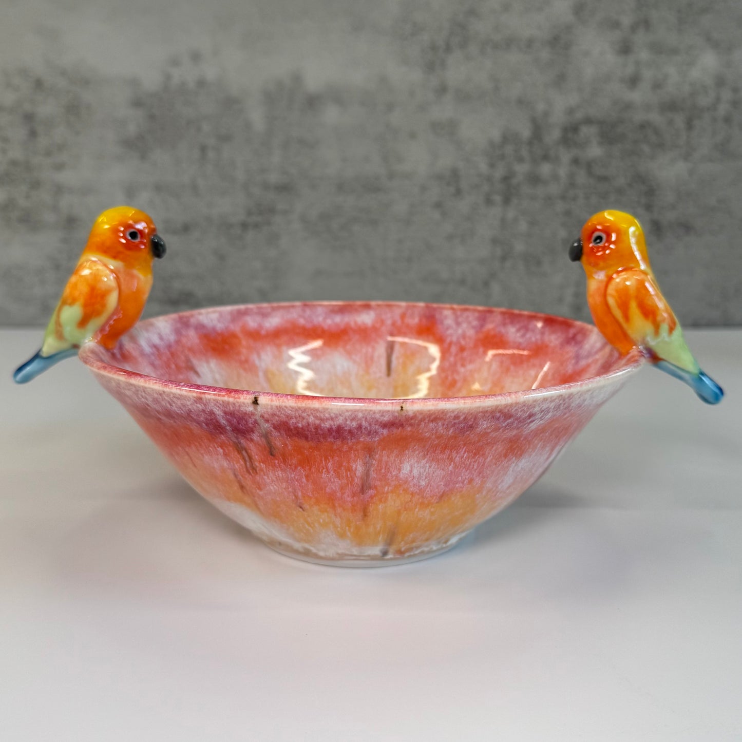 Sculpted Birds Bowl Serving Dish - Porcelain