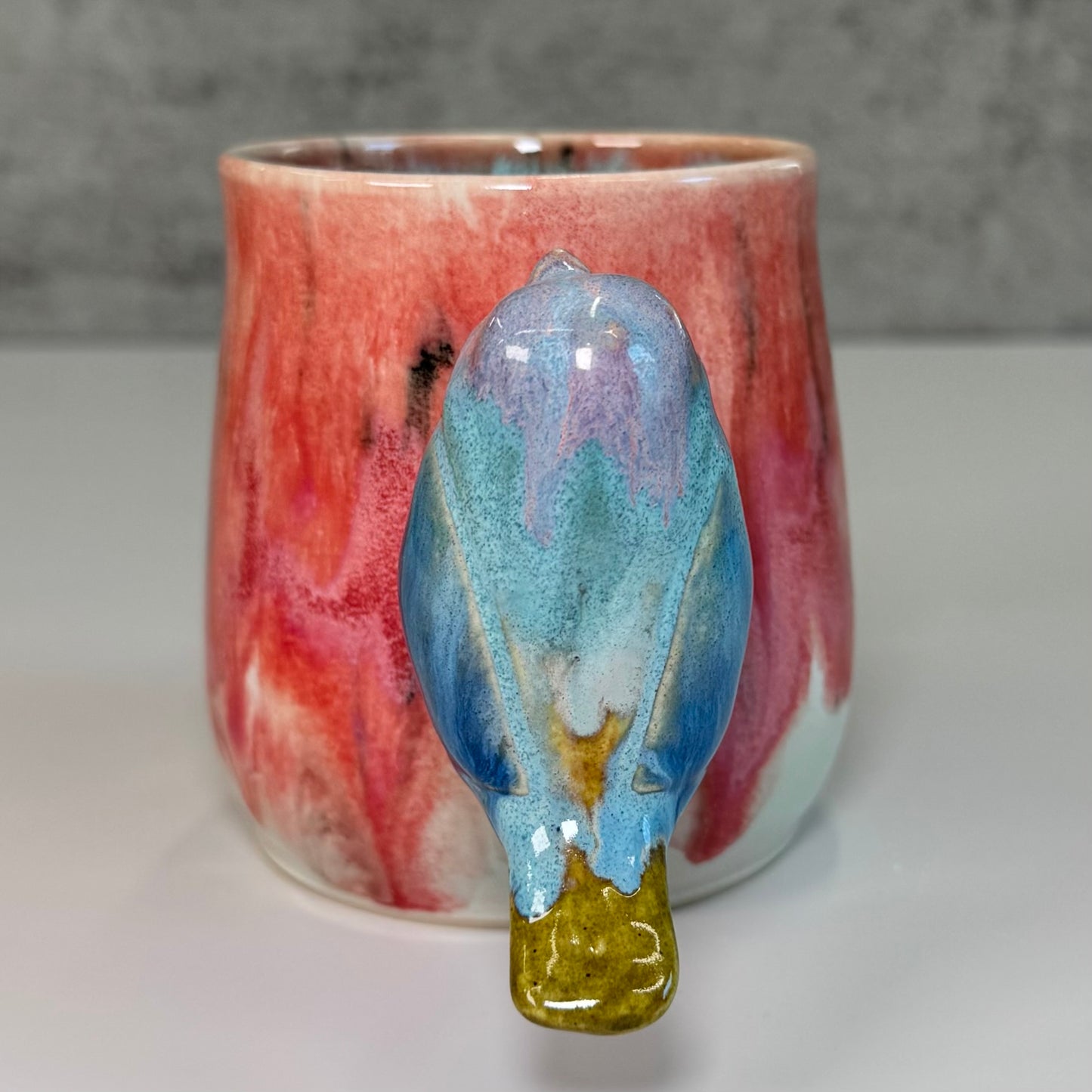 14 Sculpted bird cup - Stoneware