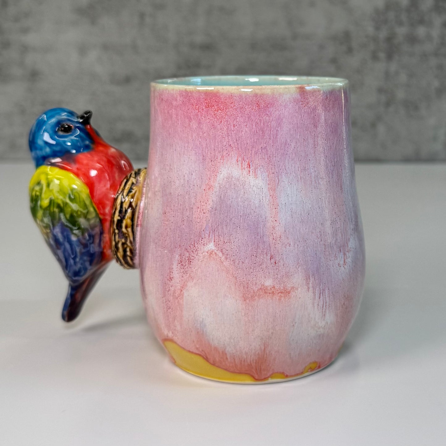 17 Sculpted bird cup - Stoneware