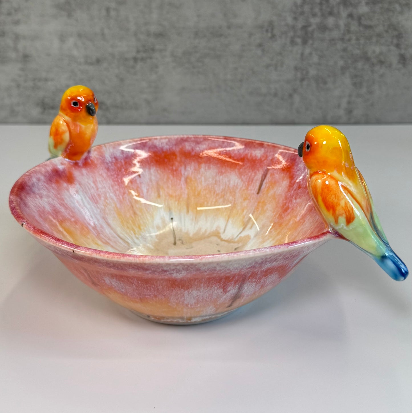 Sculpted Birds Bowl Serving Dish - Porcelain