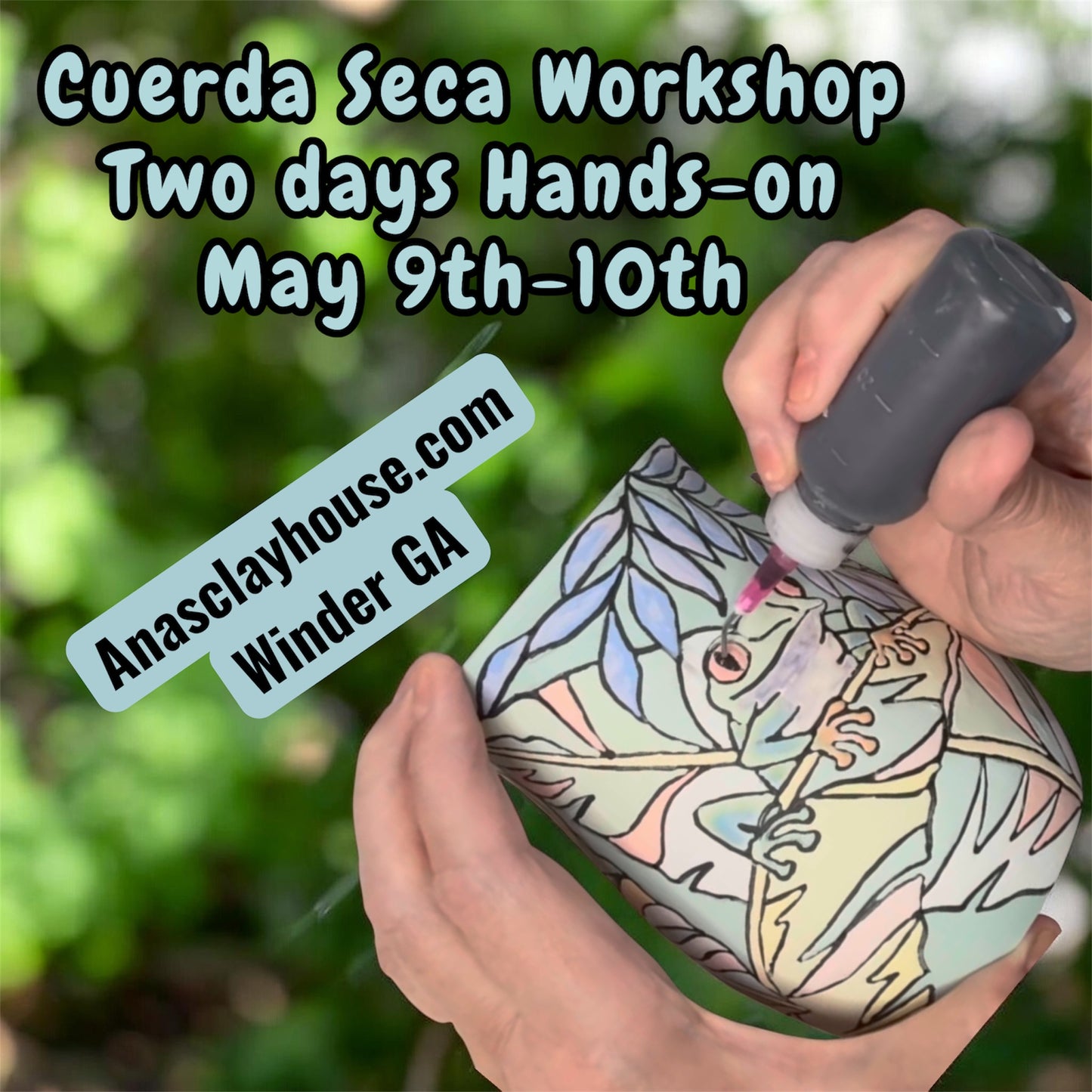 Workshops - Cuerda Seca Workshop - Ceramics Painting Technique May 9th-10th